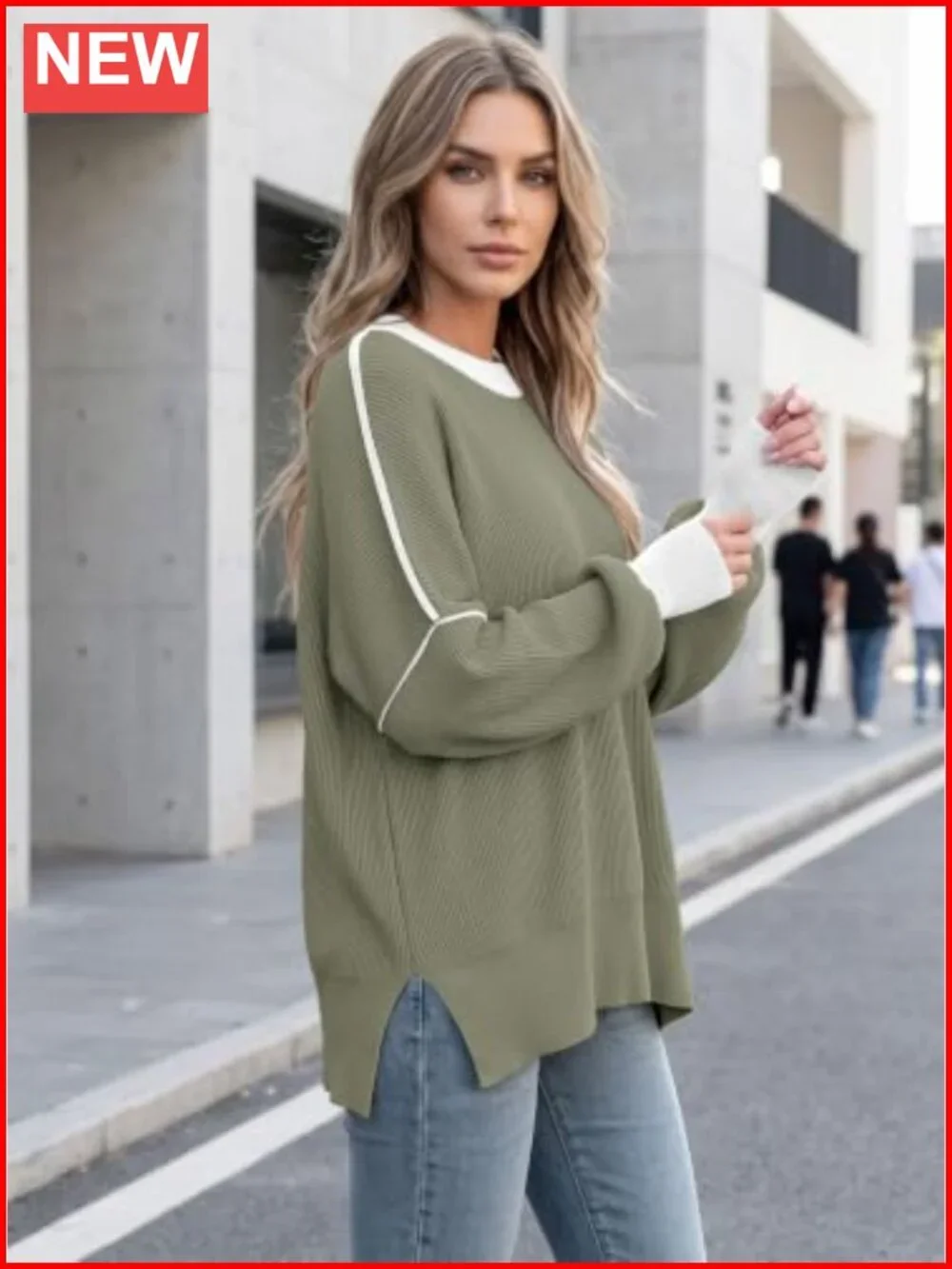 Oversized Batwing Sleeve Turtleneck Tunic Sweater for Women Viscose Nylon